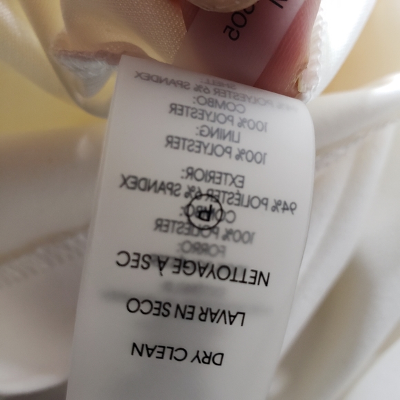 Calvin Klein Petite Women's Bell Sleeve cream lined dress - Picture 8 of 8